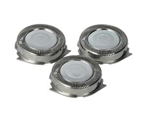 vhbw 3X Replacement Shaver Heads Compatible with Philips PT735, PT860, PT870 Electric Shaver Silver