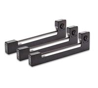 vhbw 3X Ribbon Cartridge Replacement for Epson ERC-09B, ERC-09, C43S015354 for Dot Matrix, Receipt Printer - Black Ink Ribbon