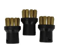 vhbw 3X Round Brush Compatible with Kärcher SC 6.800 C, SC 5 Iron Kit, SC 5 Premium Steam Cleaner - Steam Brush