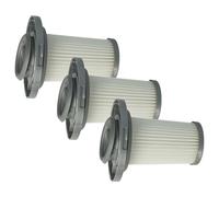 vhbw 3x Separator Filter compatible with Tefal X-Force Flex 8.60 Allergy TY9639WO Vacuum Cleaner - Replacement Filter, Washable, Grey White