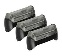 vhbw 3x Shaver Foil Replacement for Braun 5733700, 5733701, 20s, 20B, 5733703, 10B, 5733702 for Electric Shaver + Frame, Black/Silver