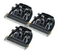 vhbw 3x shaving head Replacement for Panasonic WER9902-Y136, WER9902Y for Razor, Shaver, Trimmer Black