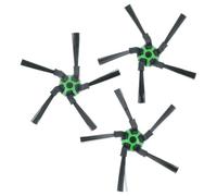 vhbw 3x Side Brush compatible with iRobot Roomba s9 Plus, s9, 9550, 9150 Robot Vacuum Cleaner - Brush Set, black/green, 5-Arm