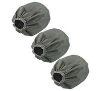 vhbw 3x Textile Filter Replacement for Bosch 2609256F41 for Industrial Vacuum Cleaner, Wet/Dry Vacuum Cleaner - Textile Bag, Washable, Grey