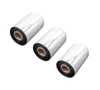 vhbw 3X Thermal Ribbon Compatible with TSC TTP-244 Pro, TTP-243 Pro Label Printer, 100 mm x 300 m, Wax Resin, Black