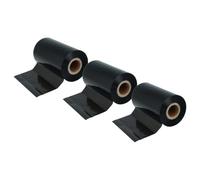 vhbw 3X Thermal Ribbon Compatible with Zebra ZD620T, ZD420T, ZM400, Z6M+ Label Printer, 110 mm x 300 m, Wax Resin, Black