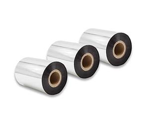 vhbw 3X Thermal Transfer Ribbon Compatible with Zebra ZT220, ZT230 Label Printer - Thermal Ribbon, 90 mm x 300 m, Black
