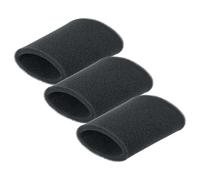 vhbw 3x Vacuum Cleaner Filter compatible with Rowenta RU521, Vorace, RU520S, RU402211, RU381, RU368, RU367 Vacuum Cleaner - Foam Filter Black