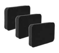 vhbw 3x Vacuum Cleaner Filter Replacement for Rowenta RS-RT3732 Filter for Vacuum Cleaner - Foam Filter Black