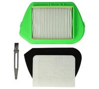 vhbw 4-Part Filter/Brush Set compatible with Rowenta City Space Cyclonic, Compacteo Ergo Cyclonic, RO5326, RO532601, RO532601/4Q0, RO5342 Vacuum Cleaner
