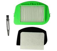 vhbw 4-Part Filter/Brush Set compatible with Rowenta City Space Cyclonic RO2727EA4Q0, RO2759EA4Q0 Vacuum Cleaner