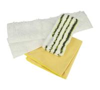 vhbw 4-Part Microfibre Cloth Set compatible with Kärcher SC 6.800 C, SC 6.800 CB, SI 2.600 CB, SI 2125, SG 4/4 Steam Cleaner