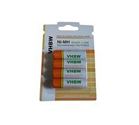 vhbw 4 x AA, Mignon HR6 LR6 Battery 2000 mAh for Fujifilm FinePix AV245 AV275, AV250, AV255, AV280, AV285, AX200, AX205, AV295, AX300, AX305