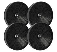 vhbw 4 x Activated Carbon Filters Compatible with Alno AEF3310S 94242035400, AEF3310W 94242035300, EFI692G 94264095700 Cooker Hood - 17.3 cm