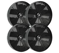 vhbw 4 x Activated Carbon Filters Compatible with Gorenje DHU62 - AZD 1925, GZD 1925 Cooker Hood - 17.3 cm, with Mesh Cover