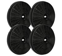 vhbw 4 x Activated Carbon Filters Compatible with Whirlpool 208156346609 AME364 851436401000 Cooker Hood - 20 cm
