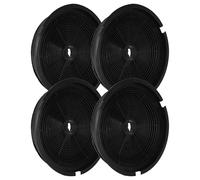 vhbw 4 x Activated Carbon Filters Compatible with Zanker Decor 90 CU, DECOR 90 WH, DECOR 90 X, ESTRAIBILE 60 BK Cooker Hood - 19 cm