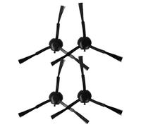 vhbw 4 x Side Brush Compatible with Dreame X30 Ultra, S20 Ultra Robot Vacuum Cleaner, Cleaning Brush Set, Black