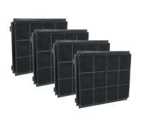 vhbw 4x Activated Carbon Filter compatible with Airforce AQUILO 881906 F89 90 TS LED, 881905 F89 90 TS LED Extractor Hood