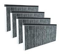 vhbw 4x Activated Carbon Filter compatible with Bosch DFS067A51C, DFS097A51, DFS067A51, DFS067A51B Extractor Hood - 45.5 x 20.0 x 2.3 cm
