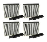 vhbw 4x Activated Carbon Filter compatible with Bosch DWF97KR20B/02, DWG64BC50B/01, DWB97IM50/01, DWG66DM50B/01 Extractor Hood + Holding Frame