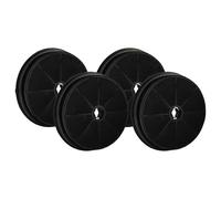vhbw 4x Activated Carbon Filter compatible with CDA CTA9SS, CTA6SS, MX9SS, MX6SS, EVP91, EVP61, EVG9, EVG6SS, CTE6 Extractor Hood - 19 cm