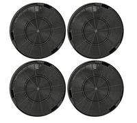 vhbw 4x Activated Carbon Filter compatible with Franke Active Kitchen FAK 607 XS, Active Kitchen FAK 907 XS Extractor Hood - 19.6 cm