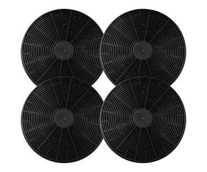 vhbw 4x Activated Carbon Filter compatible with Hanseatic 277407, SY-103B3-P2-600, SY-103B3-P2-C3-900 Extractor Hood - 17.5 cm