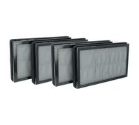 vhbw 4x Activated Carbon Filter compatible with Kärcher AF 20 Air Purifier - H13 Air Filter Black