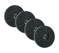 vhbw 4x Activated Carbon Filter compatible with Klarstein Eleonora 10035380, 10035381, 10035382 Extractor Hood - 16 cm