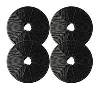 vhbw 4x Activated Carbon Filter compatible with Klarstein Skyfall Smart 10035379, 10035378 Extractor Hood - 17.5 cm