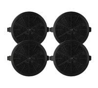 vhbw 4x Activated Carbon Filter compatible with Klarstein Sofia 60 (10034259), 90 (10034261) Extractor Hood - 11.2 cm