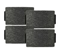 vhbw 4x Activated Carbon Filter compatible with Miele DA 2360, DA 2690, DA 2698, DA 2390, DA 2660, DA 3560 Extractor Hood - 23.7 x 14.6 x 1.9 cm