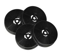 vhbw 4x Activated Carbon Filter compatible with PKM 9039Y, S22-60 BBPY, YUNA SIVA Extractor Hood