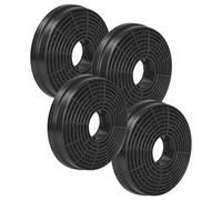 vhbw 4x Activated Carbon Filter compatible with PKM 9091H, KH 60-6, 6091H, RH 6091, 8888H, UBH6002T, 9038B Extractor Hood - 10.5 cm