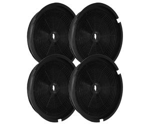 vhbw 4x Activated Carbon Filter Replacement for 484000008647, T2035106, W4-49910, 4920001, 480181700941, C00384668, CHF180 for Cooker Hood - 19 cm