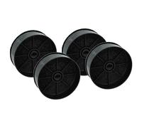 vhbw 4x Activated Carbon Filters Compatible with Faber ILMA TOUCH X A60, ILMA TOUCH X A90, ILMA X/A/60, ILMA TOUCH X A120 Cooker Hood - 12.4 cm