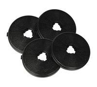 vhbw 4x Activated Carbon Filters Compatible with Respekta CH21060WBZ Cooker Hood