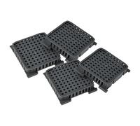 vhbw 4X Air Filter Compatible with Liebherr ICBNd 5153-20B, ICBdi 5182-20A, ICBdi 5182-20B, ICBNd 5153-20A Fridge - Activated Carbon
