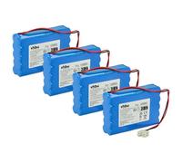 vhbw 4x Battery compatible with Geze DCU 1, EC Drive, DCU2M, Door Operators Electric Sliding Door (0.9 Ah, 24 V, NiMH)