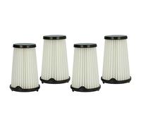vhbw 4x Cartridge Filter compatible with AEG CX7-2-B360, CX7-2-45WM, CX7-2-I360, CX7-2-45S360 Vacuum Cleaner - Black White Washable