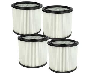 vhbw 4x Cartridge Filter compatible with Tarrington House WVC3500 Vacuum Cleaner - Black White
