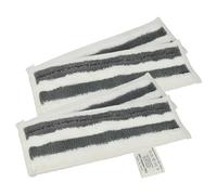vhbw 4X Cleaning Pad Compatible with Kärcher SC 6.800 CB, SC 6.800 C, SI 4 EasyFix Iron Hot Spray Steamer, Steam Mop - White/Grey