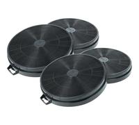 vhbw 4x Filter Activated Carbon Filter compatible with Bosch DWW 062460 B, DWW 071451, DWW 072450 B, DWW 091350, DWW 091350 B Extractor Fan