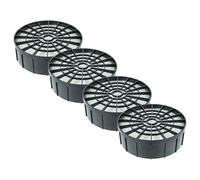 vhbw 4x Filter compatible with Kärcher T10/1, T 10/1 Adv HEPA, T 10/1 Adv Vacuum Cleaner - HEPA filter Black White
