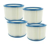 vhbw 4x Filter Element compatible with Nilfisk Alto Attix 961-01, 7xx, 761-2M, 9, 763-2M ED Wet/Dry Vacuum Cleaner