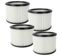 vhbw 4x Filter Element compatible with Nilfisk Multi II 30 T, II 22 Inox, II 22 Wet/Dry Vacuum Cleaner
