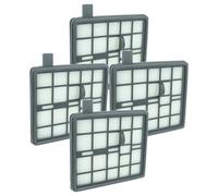 vhbw 4x Filter Replacement for Nilfisk 12404730 for Vacuum Cleaner - HEPA filter Grey White