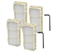 vhbw 4x HEPA Filter compatible with Dyson Airblade V HU02, AB12 Hand Dryer - H13, Yellow