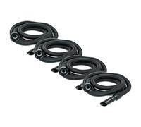 vhbw 4X Hose Compatible with Numatic WVD900-2, WVD570-2 J, WVD900 2 Vacuum Cleaner - 3.5 m, 32mm Round Connection